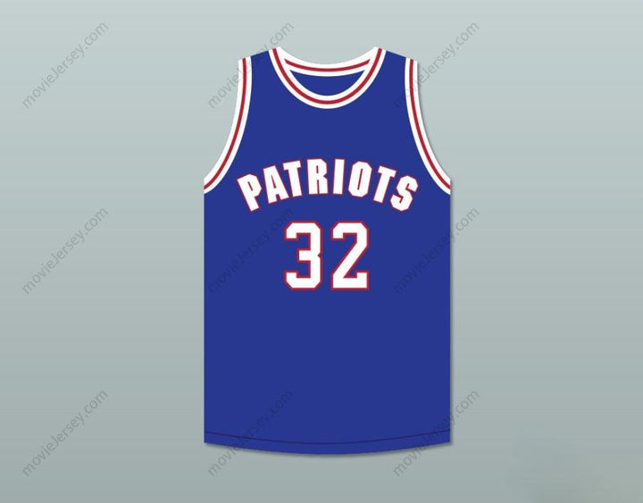 CUSTOM ANY Name Number ROSCOE 32 WILL FOSTER HIGH SCHOOL PATRIOTS BLUE BASKETBALL JERSEY THE RED SNEAKERS Top Stitched S-6XL