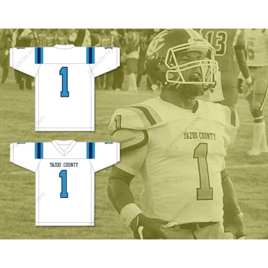 CUSTOM ANY Name Number KENNETH GAINWELL 1 YAZOO COUNTY HIGH SCHOOL PANTHERS FOOTBALL JERSEY Top Stitched S-6XL