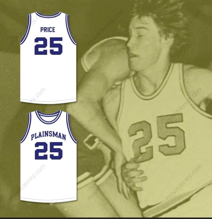 CUSTOM ANY Name Number MARK PRICE 25 ENID HIGH SCHOOL PLAINSMAN WHITE BASKETBALL JERSEY 2 Top Stitched S-6XL