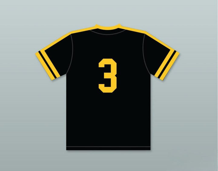 Custom Any Name Number JOHN SMOLTZ 3  SENIOR HIGH SCHOOL WARRIORS BLACK BASEBALL JERSEY 1 Top Stitched S-6XL
