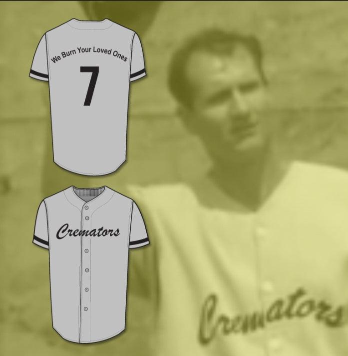 Custom Any Name Number AL BUNDY 7 CREMATORS BASEBALL JERSEY STITCH SEWN NEW Top Stitched S-6XL