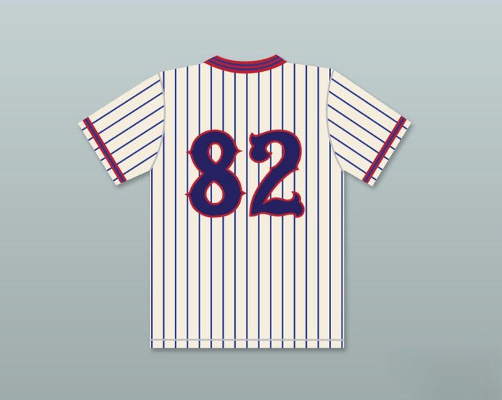 Custom Any Name Number DAVID SPADE RICHIE GOODMAN 82 BENCHWARMERS PINSTRIPED BASEBALL JERSEY Top Stitched S-6XL