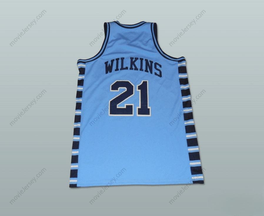 CUSTOM ANY Name Number DOMINIQUE WILKINS 21  HIGH SCHOOL PAM-PACK BASKETBALL JERSEY Top Stitched S-6XL