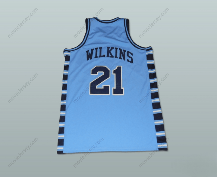 CUSTOM ANY Name Number DOMINIQUE WILKINS 21  HIGH SCHOOL PAM-PACK BASKETBALL JERSEY Top Stitched S-6XL