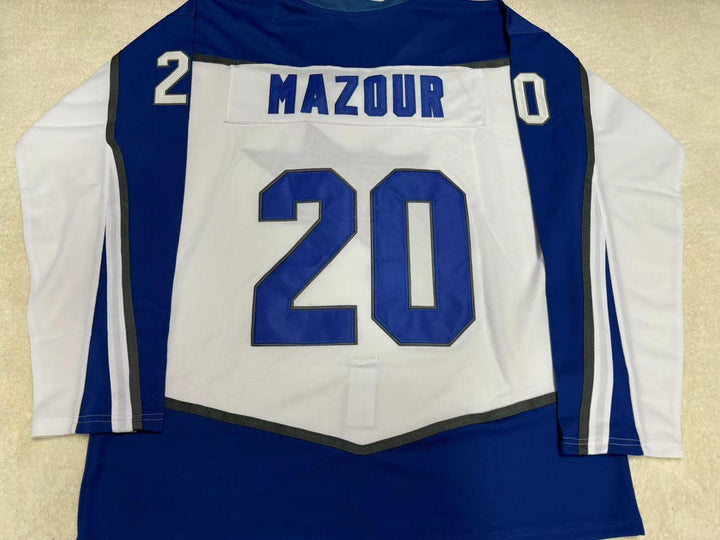 Custom Any Name Number ISRAEL DANIEL MAZOUR 20 HOCKEY JERSEY Top Stitched S-6XL