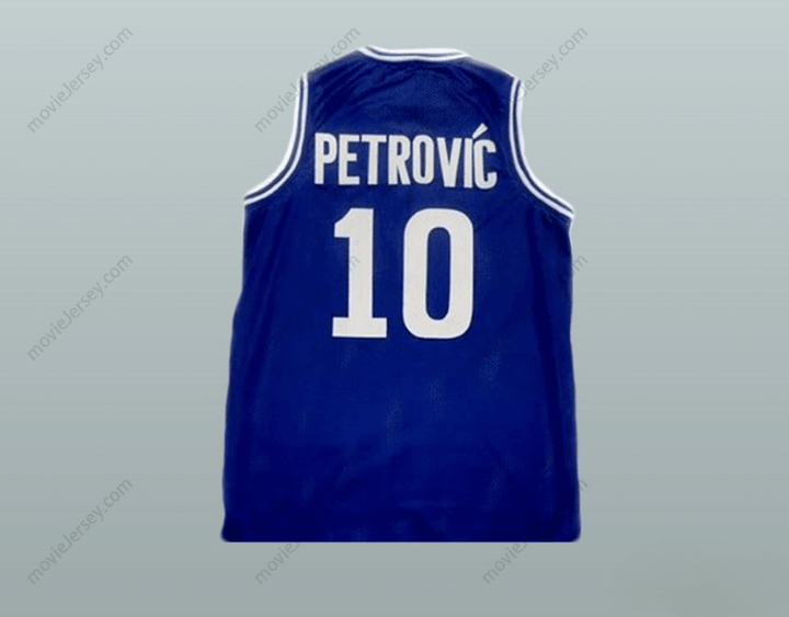 CUSTOM ANY Name Number DRAZEN PETROVIC CIBONA BLUE BASKETBALL JERSEY Top Stitched S-6XL