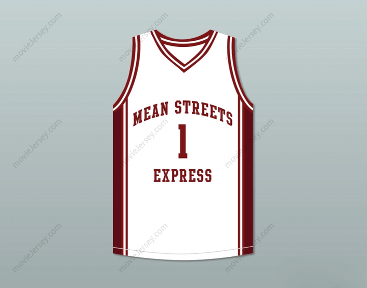 CUSTOM ANY Name Number DERRICK ROSE 1 MEAN STREETS EXPRESS BASKETBALL JERSEY AAU Top Stitched S-6XL