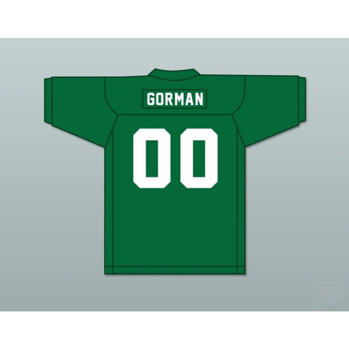 CUSTOM ANY Name Number BARNEY GORMAN 00 P.U. GREEN Football Jersey Top Stitched S-6XL