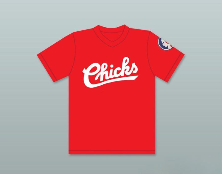 Custom Any Name Number BO JACKSON 28 Custom CHICKS RED BASEBALL JERSEY Top Stitched S-6XL
