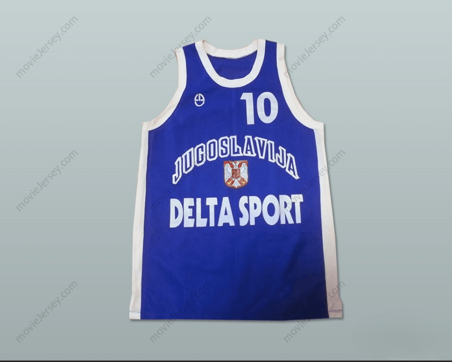 CUSTOM ANY Name Number ALEKSANDAR DJORDJEVIC 10 YUGOSLAVIA BASKETBALL JERSEY STITCH SEWN Top Stitched S-6XL