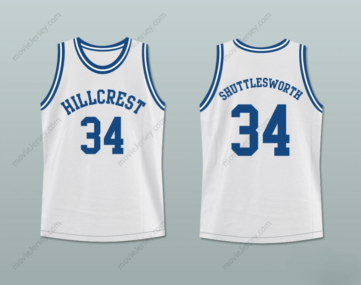 CUSTOM ANY Name Number RAY ALLEN SHUTTLESWORTH 34 HILLCREST HIGH SCHOOL BASKETBALL JERSEY Top Stitched S-6XL