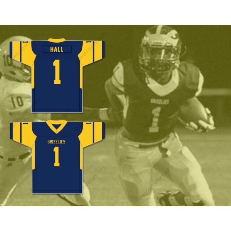 CUSTOM ANY Name Number BREECE HALL 1 WICHITA NORTHWEST HIGH SCHOOL GRIZZLIES Football Jersey Top Stitched S-6XL