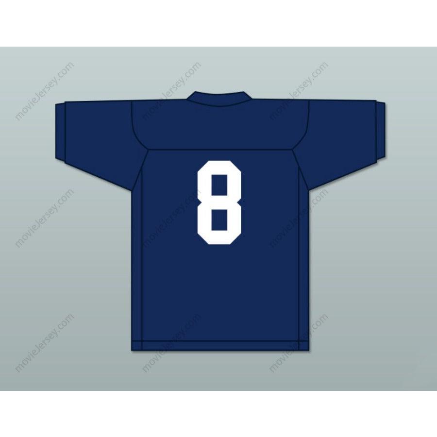 CUSTOM ANY Name Number BLUE DEVILS AZEEZ OJULARI 8 MARIETTA HIGH SCHOOL NAVY BLUE Football Jersey Top Stitched S-6XL