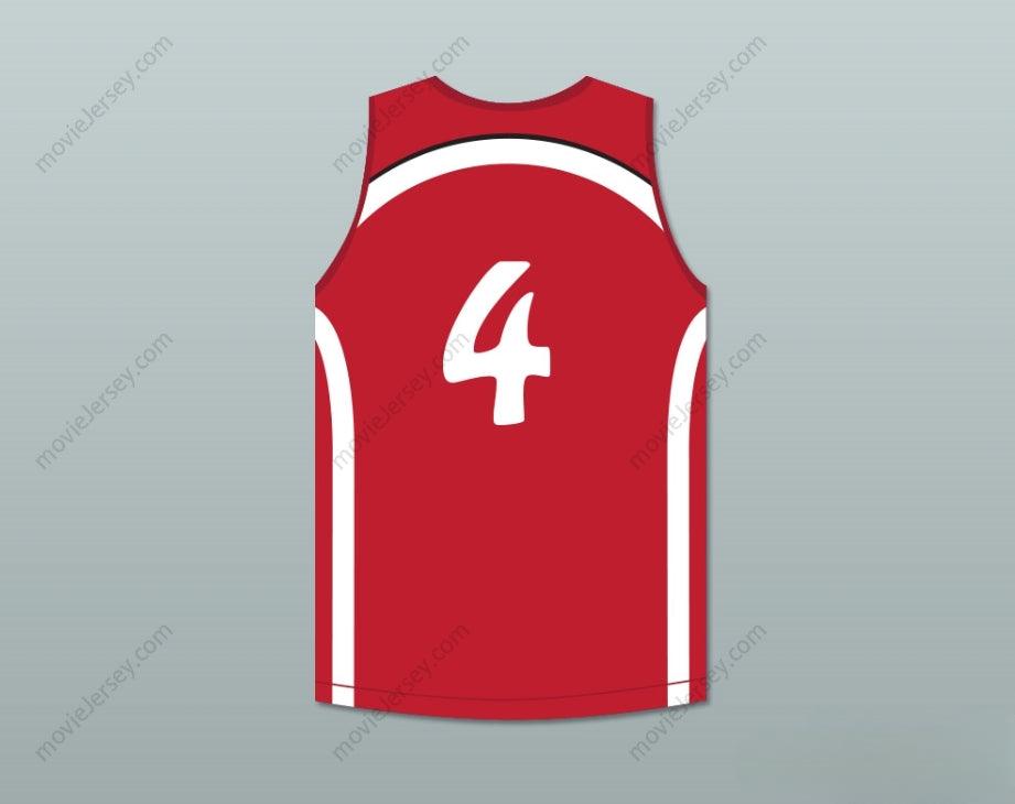 CUSTOM ANY Name Number GIANNIS ANTETOKOUNMPO 4 FILATHLITIKOS B.C. RED BASKETBALL JERSEY Top Stitched S-6XL