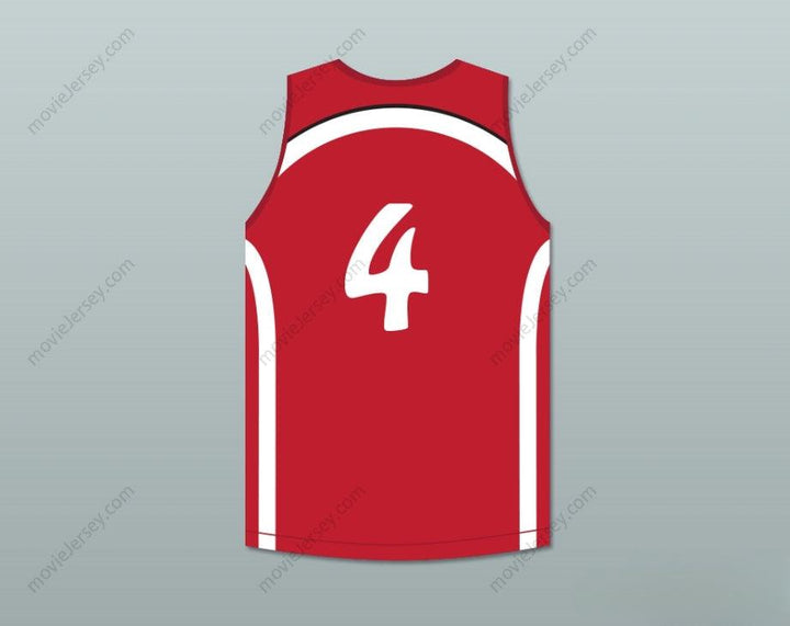 CUSTOM ANY Name Number GIANNIS ANTETOKOUNMPO 4 FILATHLITIKOS B.C. RED BASKETBALL JERSEY Top Stitched S-6XL