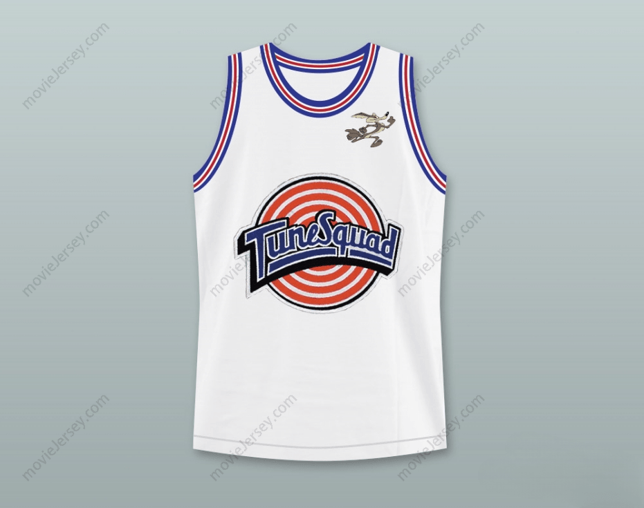 CUSTOM ANY Name Number SPACE JAM WILE E. COYOTE 13 TUNE SQUAD BASKETBALL JERSEY WITH WILE E. COYOTE PATCH Top Stitched S-6XL