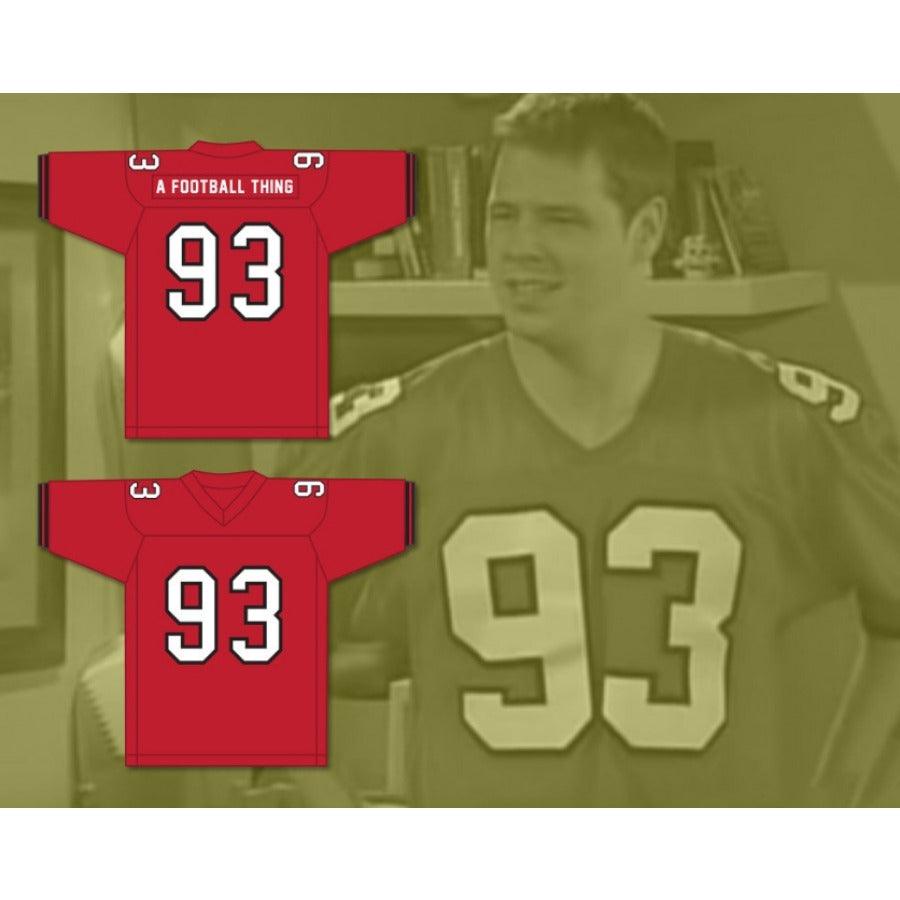CUSTOM ANY Name Number MADTV SKIT A FOOTBALL THING 93 RED Football Jersey Top Stitched S-6XL