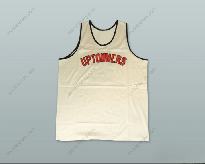 CUSTOM ANY Name Number 1973 RUCKER PARK UPTOWNERS 12 WHITE BASKETBALL JERSEY Top Stitched S-6XL