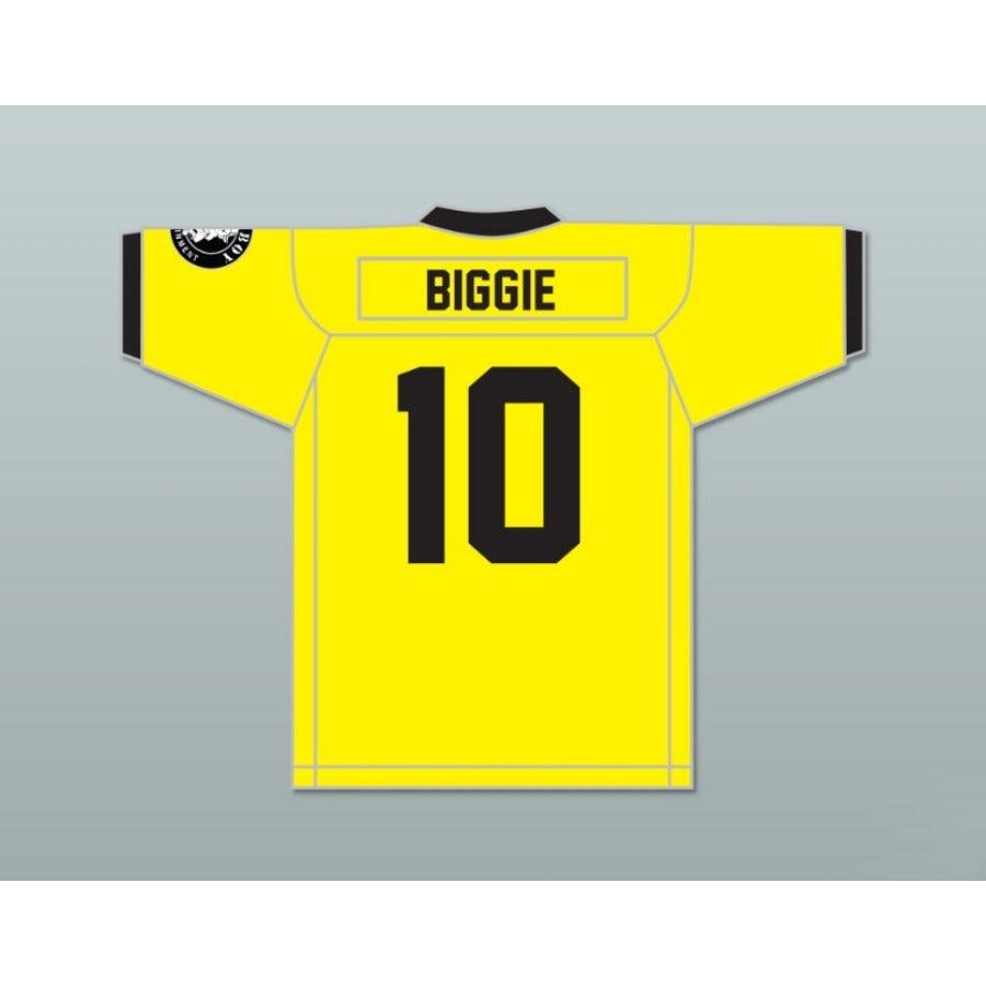 CUSTOM ANY Name Number BIGGIE SMALLS 10 BAD BOY FOOTBALL JERSEY Top Stitched S-6XL