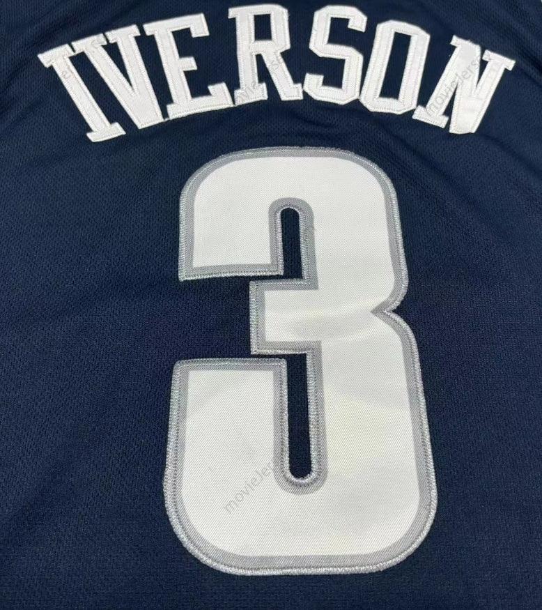 Allen Iverson #3 Bethel High School Throwback Basketball Jersey Stitched ALL