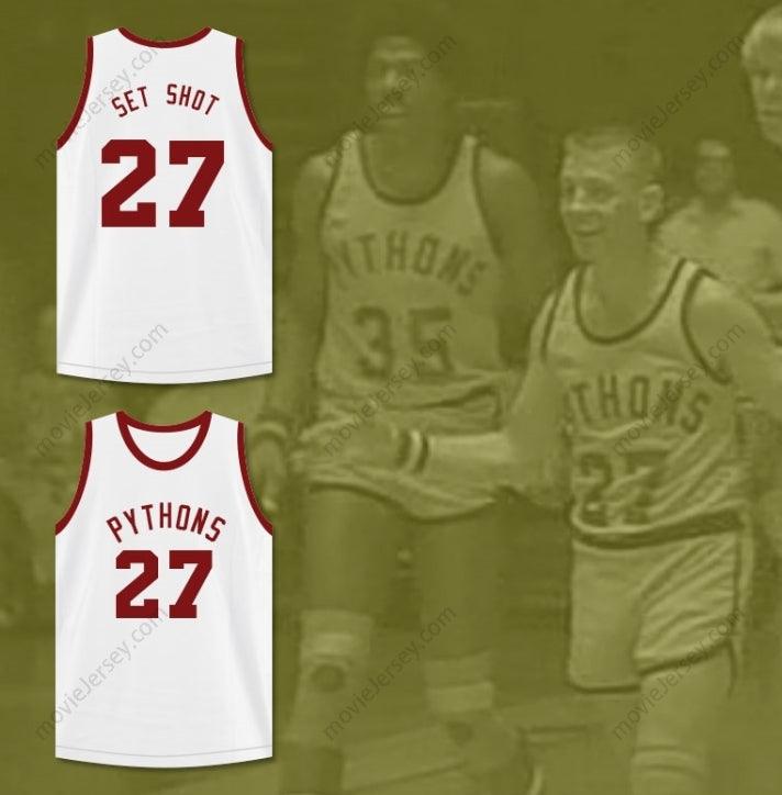 CUSTOM ANY Name Number SET SHOT 27  PYTHONS BASKETBALL JERSEY THE FISH THAT SAVED  Top Stitched S-6XL