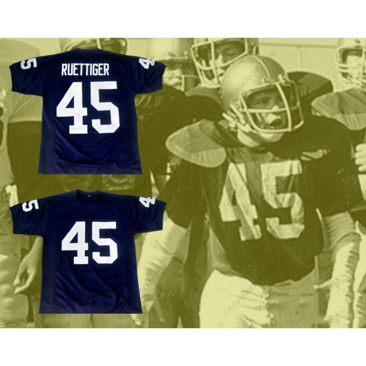 CUSTOM ANY Name Number SEAN ASTIN 45 DANIEL E. RUDY RUETTIGER Football Jersey Top Stitched S-6XL