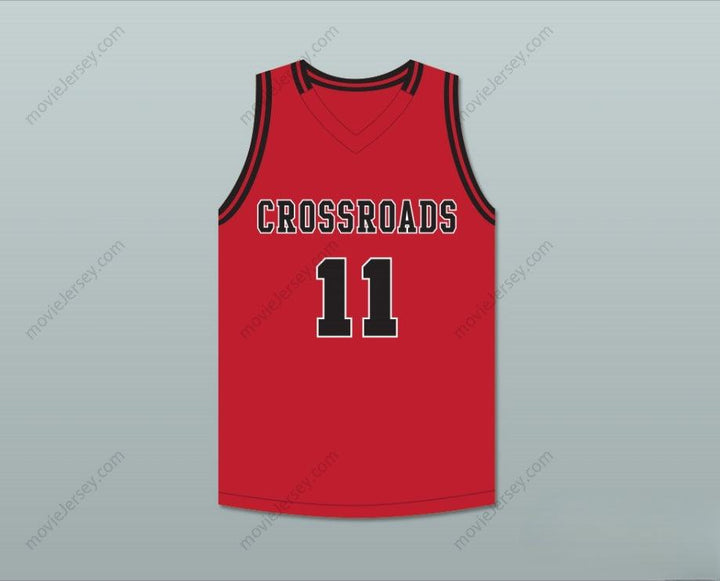 CUSTOM ANY Name Number SHAREEF O'NEAL 11 CROSSROADS SCHOOL ROADRUNNERS RED BASKETBALL JERSEY 1 Top Stitched S-6XL