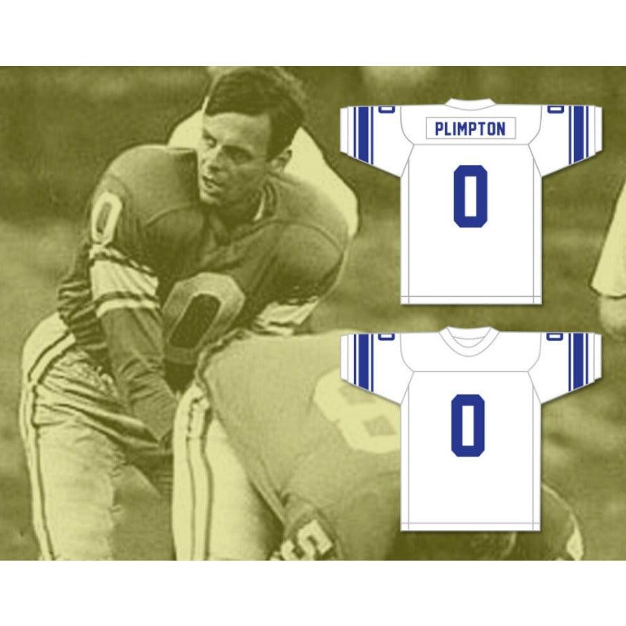 CUSTOM ANY Name Number PAPER LION GEORGE PLIMPTON 0 DETROIT Football Jersey Top Stitched S-6XL