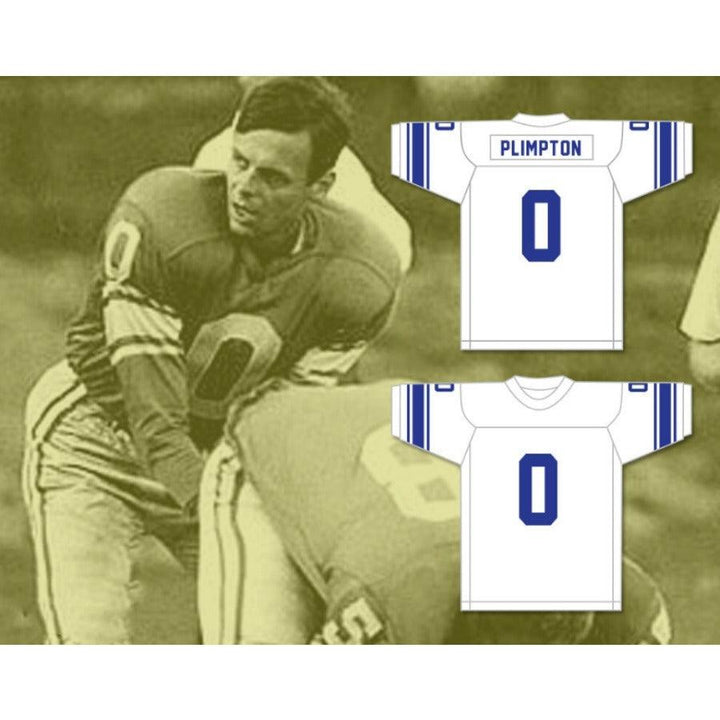 CUSTOM ANY Name Number PAPER LION GEORGE PLIMPTON 0 DETROIT Football Jersey Top Stitched S-6XL