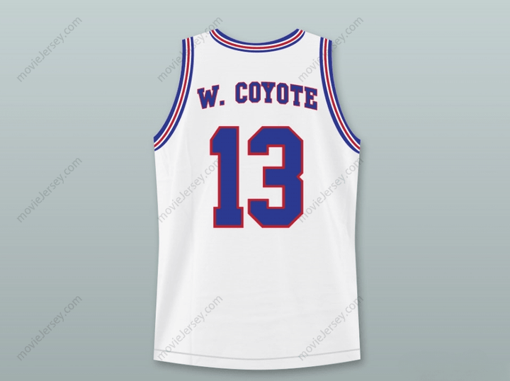 CUSTOM ANY Name Number WILE E. COYOTE 13 TUNE SQUAD BASKETBALL JERSEY WITH SPACE JAM PATCH Top Stitched S-6XL