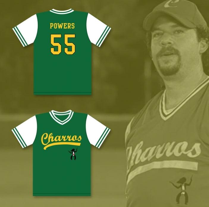 Custom Any Name Number KENNY POWERS 55 CHARROS HOME BASEBALL JERSEY EASTBOUND & DOWN Top Stitched S-6XL