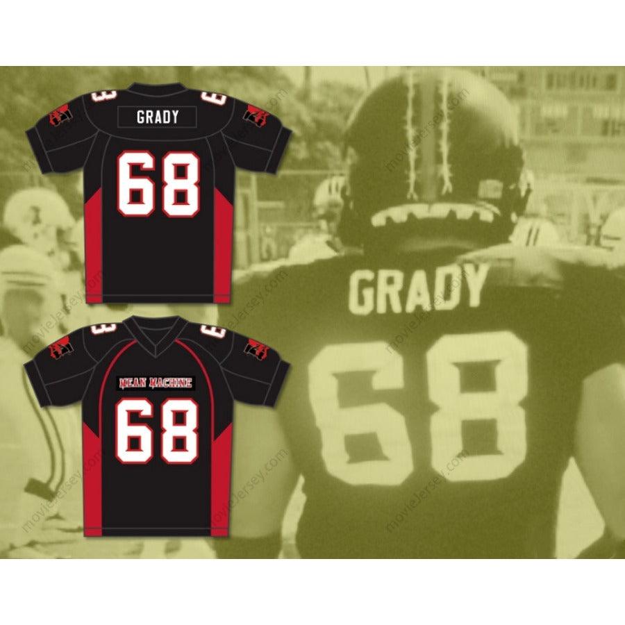 CUSTOM ANY Name Number 68 GRADY MEAN MACHINE CONVICTS FOOTBALL JERSEY INCLUDES PATCHES Top Stitched S-6XL