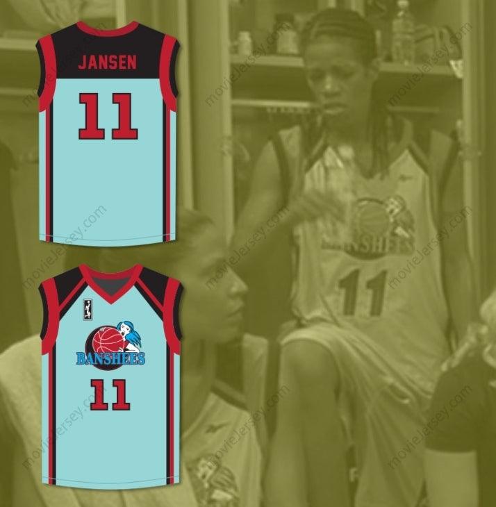 CUSTOM ANY Name Number KIM WAYANS LATISHA JANSEN 11 CHARLOTTE BANSHEES HOME BASKETBALL JERSEY WITH WUBA PATCH JUWANNA MANN Top Stitched S-6XL