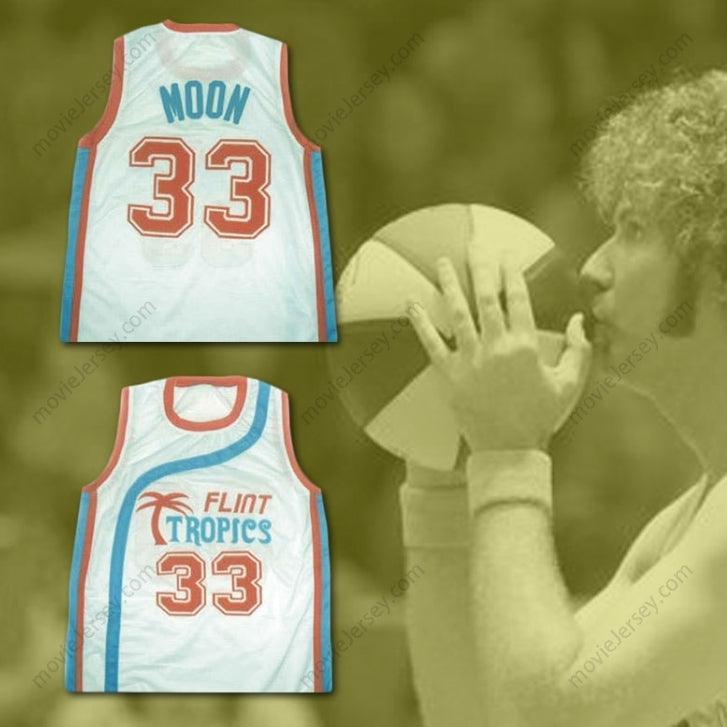 CUSTOM ANY Name Number FLINT TROPICS JACKIE MOON SEMI PRO BASKETBALL JERSEY Top Stitched S-6XL
