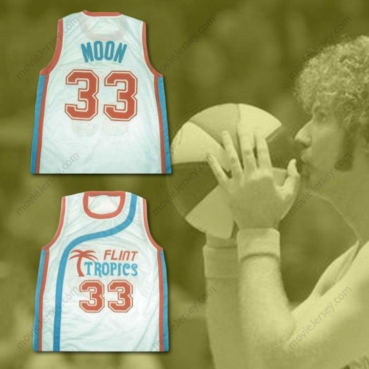 CUSTOM ANY Name Number FLINT TROPICS JACKIE MOON SEMI PRO BASKETBALL JERSEY Top Stitched S-6XL