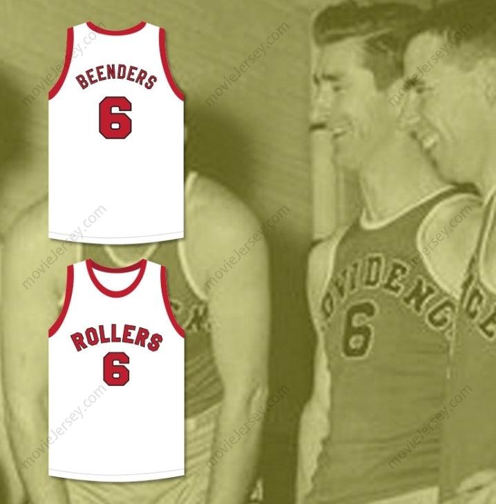 CUSTOM ANY Name Number HANK BEENDERS 6 PROVIDENCE STEAMROLLERS WHITE BASKETBALL JERSEY 4 Top Stitched S-6XL