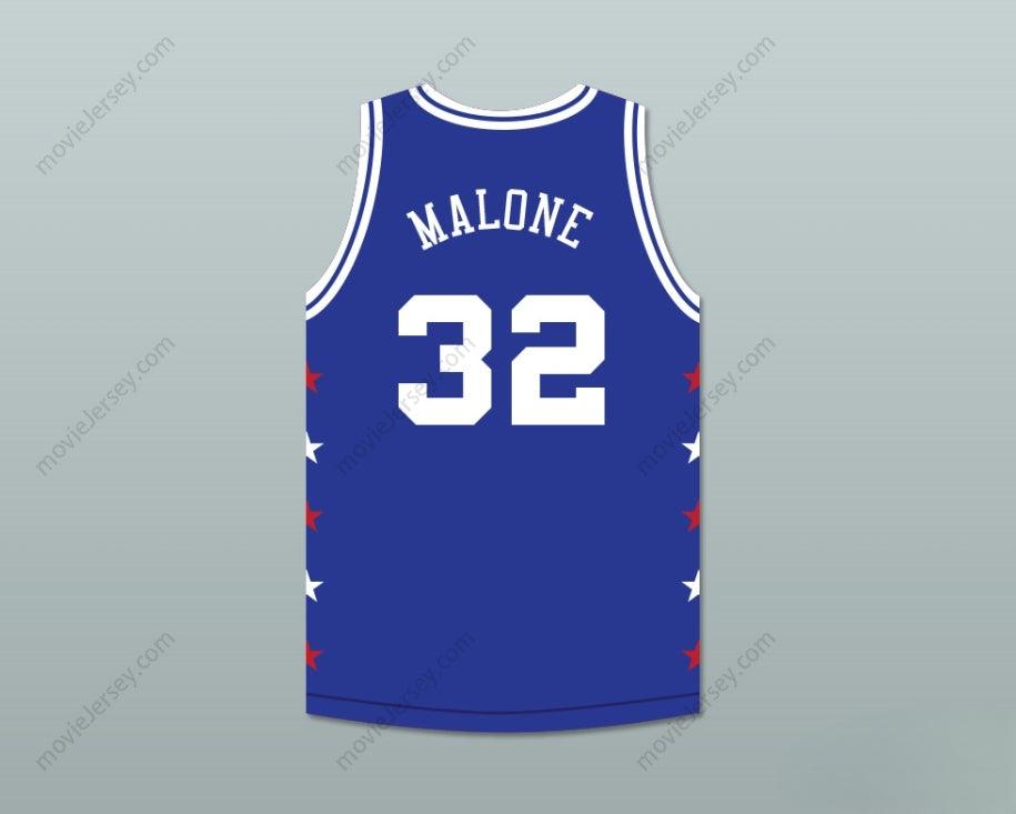 CUSTOM ANY Name Number KARL MALONE 32 MAGIC JOHNSON ALL STAR GAME BLUE BASKETBALL JERSEY 1989 MIDSUMMER NIGHT'S MAGIC CHARITY EVENT Top Stitched S-6XL