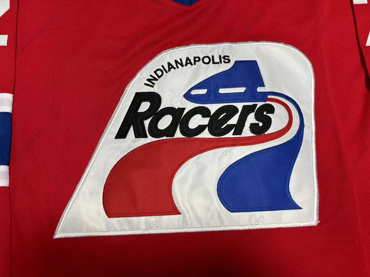 Custom Any Name Number KIRK DAUBENSPECK 27 INDIANAPOLIS ICE WHA RACERS THROWBACK RED HOCKEY JERSEY Top Stitched S-6XL
