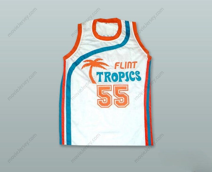CUSTOM ANY Name Number VAKIDIS 55 FLINT TROPICS WHITE BASKETBALL JERSEY SEMI PRO Top Stitched S-6XL