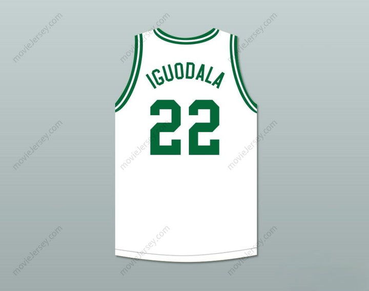 CUSTOM ANY Name Number ANDRE IGUODALA 22 FRANKLIN MIDDLE SCHOOL WHITE BASKETBALL JERSEY 2 Top Stitched S-6XL