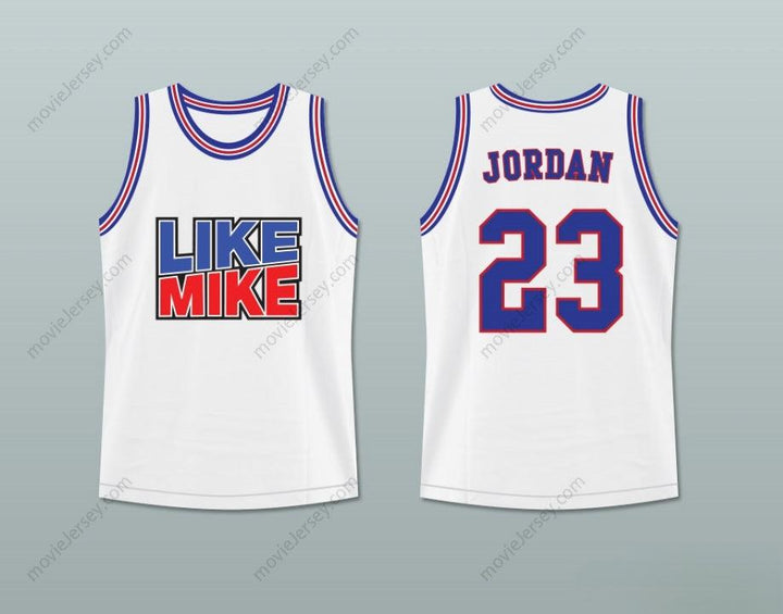 CUSTOM ANY Name Number MICHAEL   23 LIKE MIKE WHITE MASH UP BASKETBALL JERSEY Top Stitched S-6XL