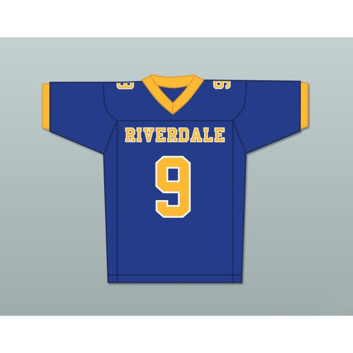 CUSTOM ANY Name Number ARCHIE ANDREWS 9 RIVERDALE HIGH SCHOOL BLUE Football Jersey Top Stitched S-6XL