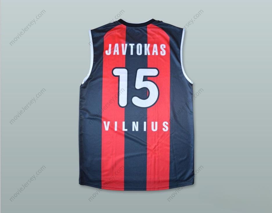 CUSTOM ANY Name Number ROBERTAS JAVTOKAS 15 LIETUVOS RYTAS BASKETBALL JERSEY Top Stitched S-6XL