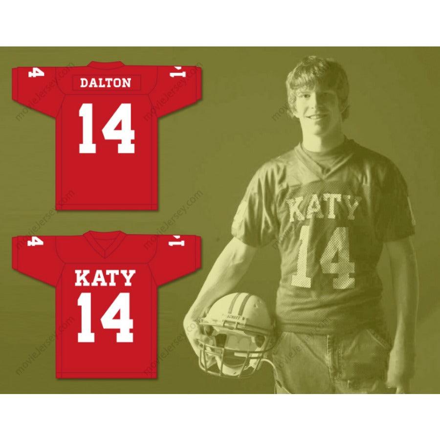 CUSTOM ANY Name Number ANDY DALTON 14 KATY HIGH SCHOOL TIGERS FOOTBALL JERSEY Top Stitched S-6XL