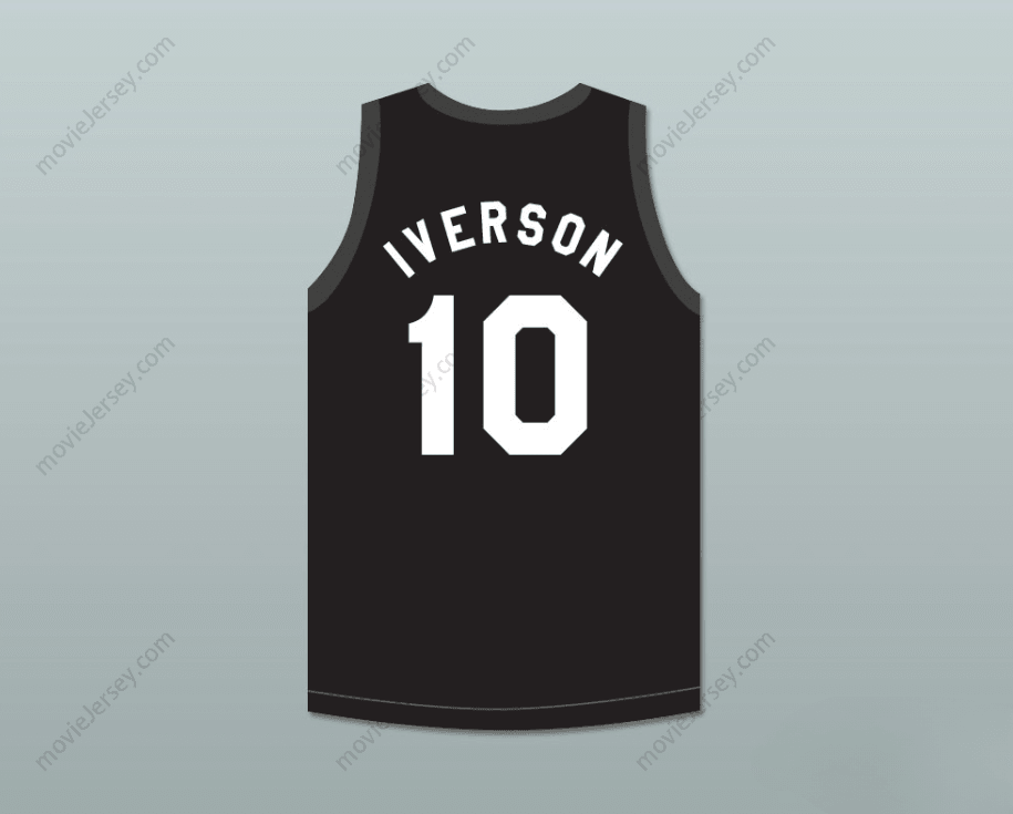 CUSTOM ANY Name Number ALLEN IVERSON 10 ABERDEEN ELEMENTARY SCHOOL BASKETBALL JERSEY Top Stitched S-6XL