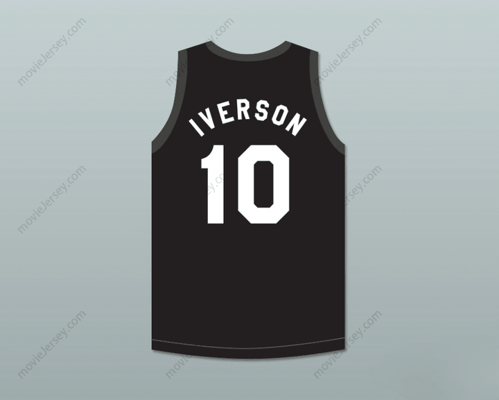 CUSTOM ANY Name Number ALLEN IVERSON 10 ABERDEEN ELEMENTARY SCHOOL BASKETBALL JERSEY Top Stitched S-6XL