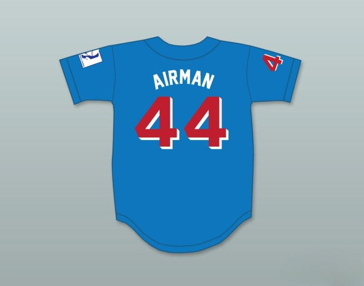 Custom Any Name Number JOE 'AIRMAN' COOPER 44  BEERS BASEKETBALL BLUE BASEBALL JERSEY Top Stitched S-6XL