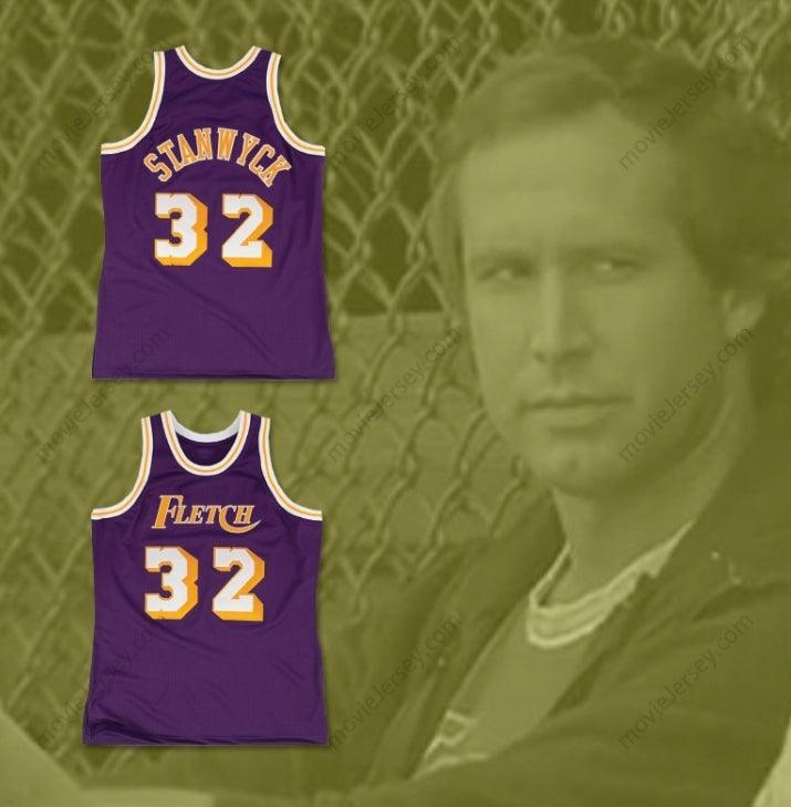 CUSTOM ANY Name Number FLETCH ALIAS SERIES ALAN STANWYCK 32 BASKETBALL JERSEY Top Stitched S-6XL