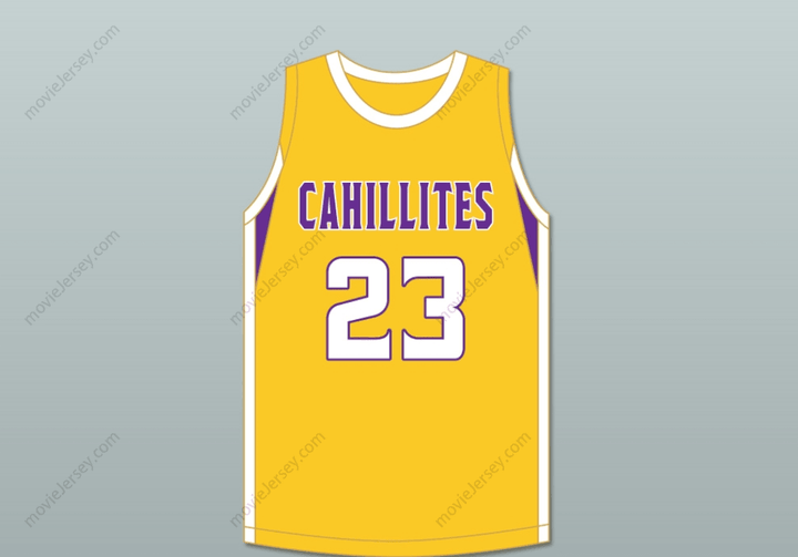 Custom Any Name JALEN DUREN 23 ROMAN CATHOLIC HIGH SCHOOL CAHILLITES YELLOW GOLD BASKETBALL JERSEY 1 Top Stitched S-6XL