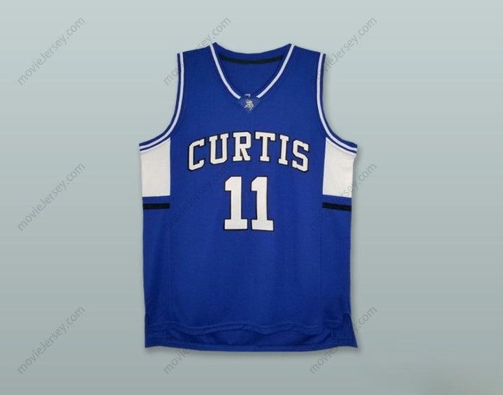CUSTOM ANY Name Number ISAIAH THOMAS 11 CURTIS SENIOR HIGH SCHOOL VIKINGS BLUE BASKETBALL JERSEY Top Stitched S-6XL